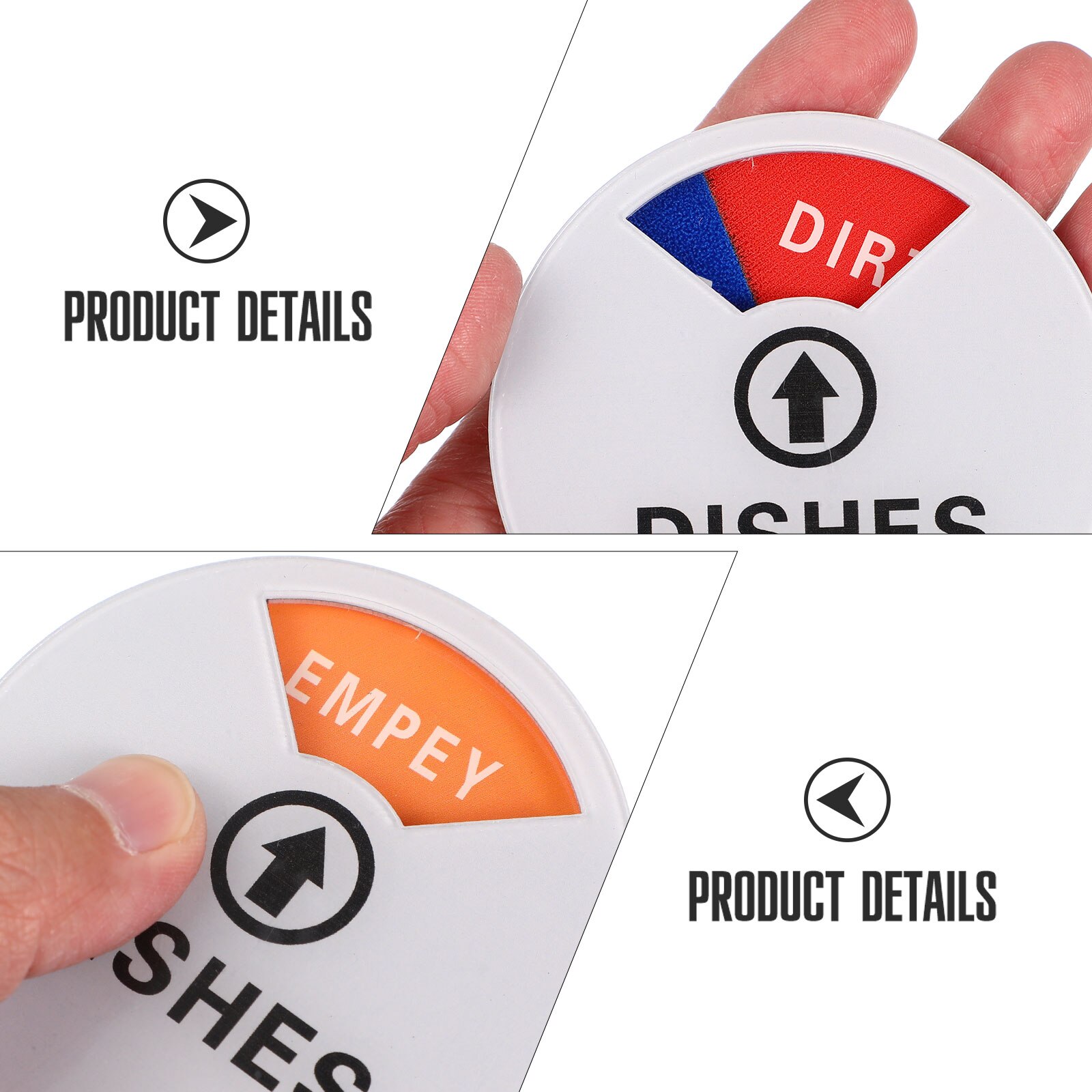 Dishwasher Magnet Sign Clean Dirty Sign Indicator Non-Scratching Clean Dirty Indicator Sign Dishwasher Magnet Cover