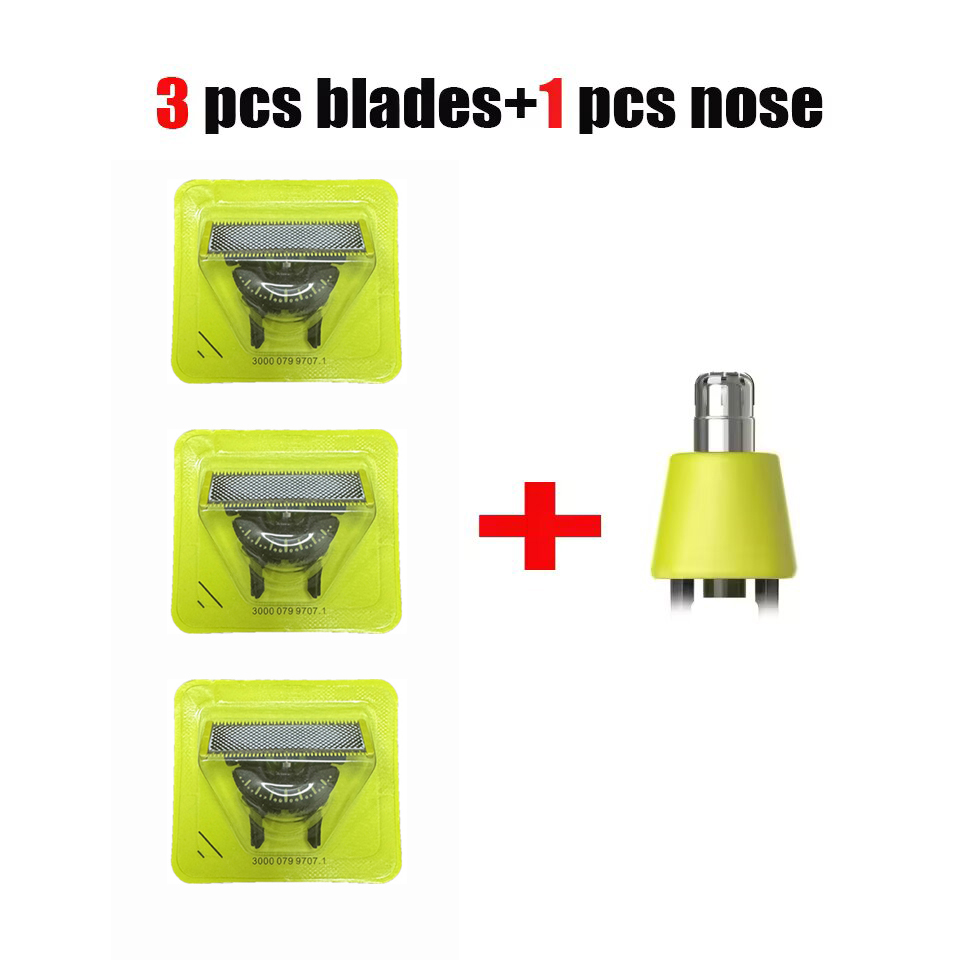 360 Blade/Neus Tondeuse voor mes Vervanging Blade Baard Scheerapparaat Hoofd Trimmer Q2520 Q2530 Q2630 Q6510 Q6520 Q2523: green