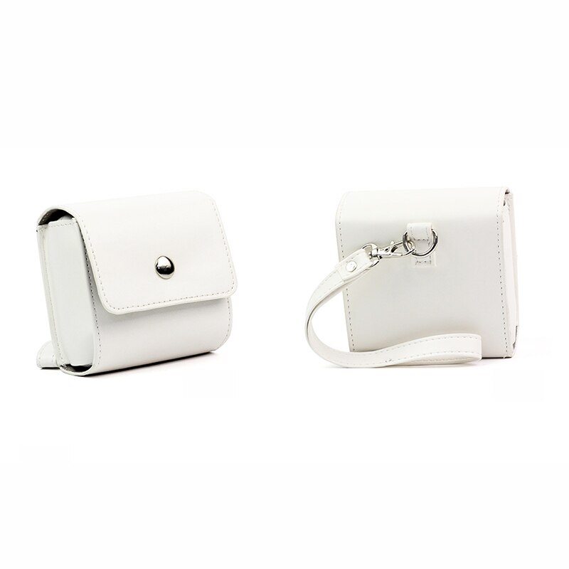 1pc PU Leather White Bag Case for PAPERANG Printer Photo Printer Portable Camera Bag Travel Accessories