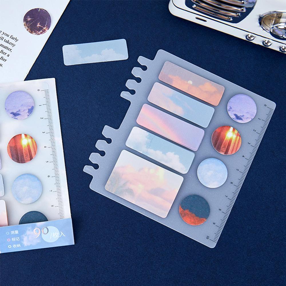 Leuke Sticky Notes Memo Pad Index Sticker Bookmark Vlag Sticker Adhesive Briefpapier Note School Levert Zelf Kantoor N2J9