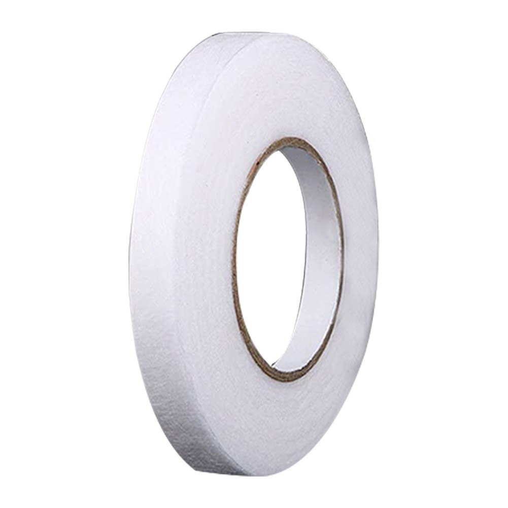 70 Yards/Roll Diy Zoom Tape Geen Naaien Web Naaien Stof Fusing Voor Kleding Zelfklevende Dubbelzijdige Ijzer op Craft Stitch Hekserij: White 1.0cm