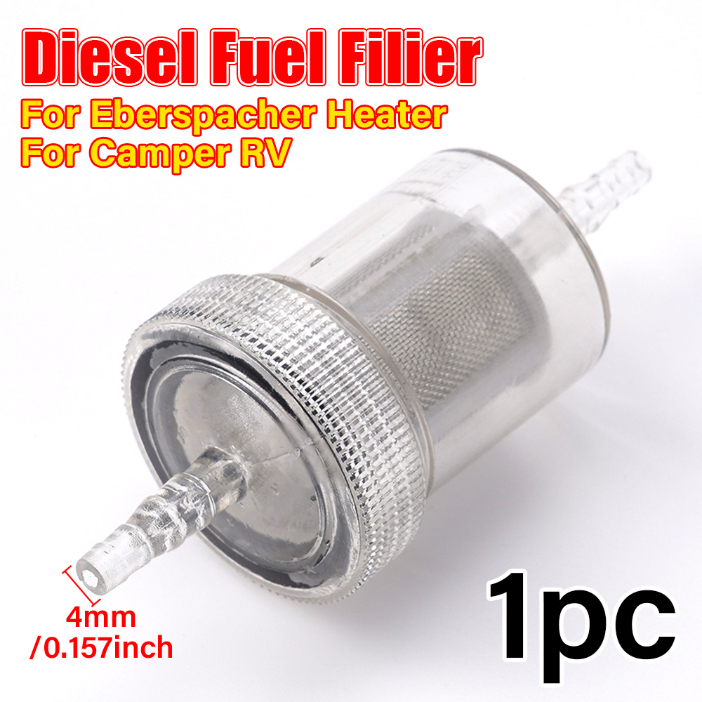 1/2Pcs 4mm Diesel In-Line Fuel Filter Kit Gas Filter For Eberspacher Heater Air Heater Diesel Set Auto Filters Accessories: army green
