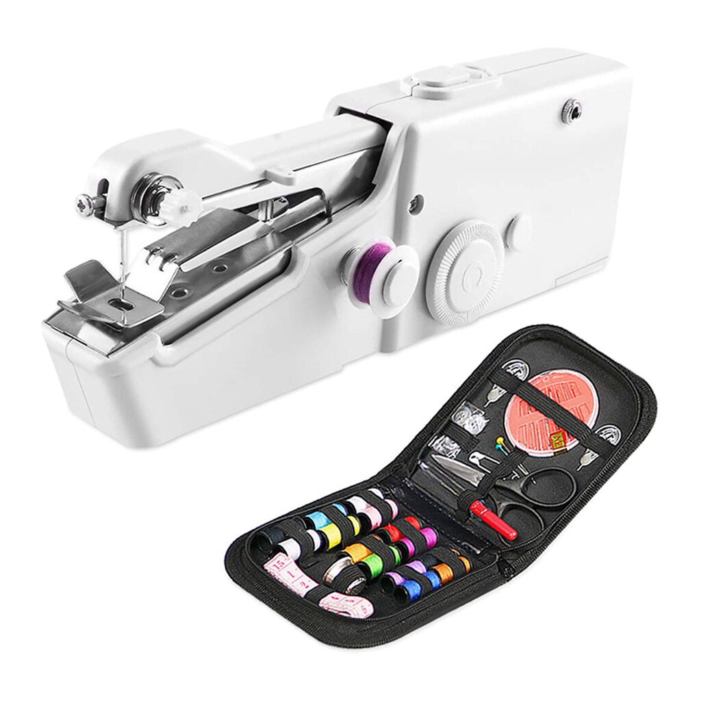 Portable Cordless Mini Sewing Machine Kit Quick Repair Battery Operated