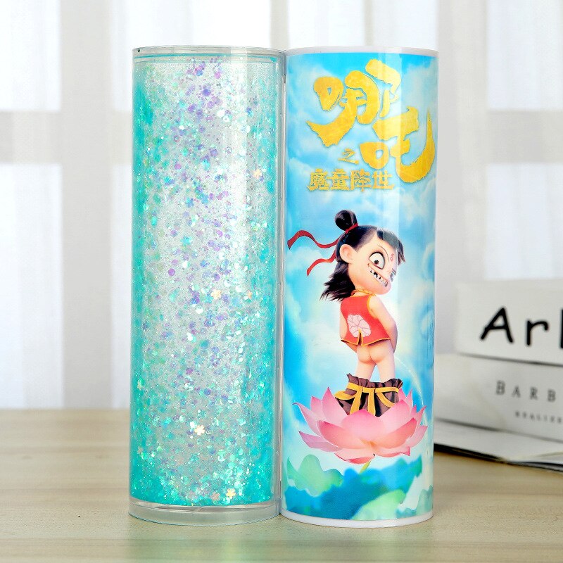 Pencil Case Translucent Quicksand Pencil Cases Multifunction Pencil Box Cylindrical Pencil Box Large Capacity Kid Whole: 10