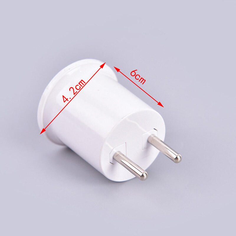 E27 Lampvoet Naar Eu/Us Plug Socket Lamphouder Converter Adapter Light Bulb Lamp