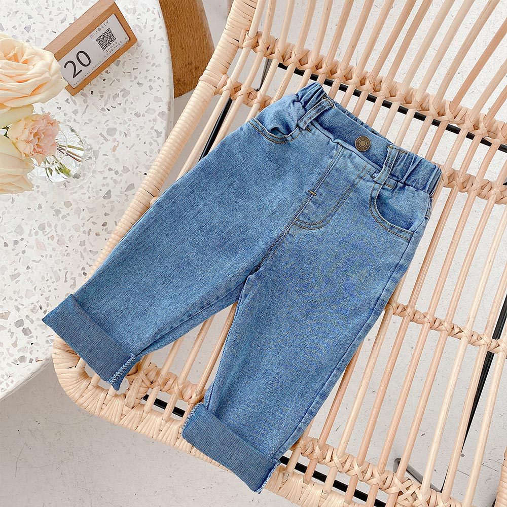 MILANCEL 2021 Spring New Girls Jeans Denim Solid Casual Fashion Pants