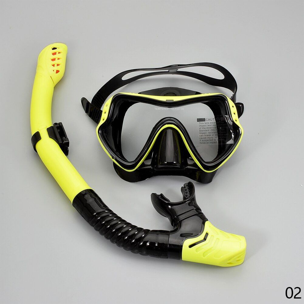 Professionelle Tauchen Masken Schnorcheln Set Erwachsene Silikon Rock Anti-Fog Goggles Gläser Schwimmen Angeln Pool Ausrüstung: 02
