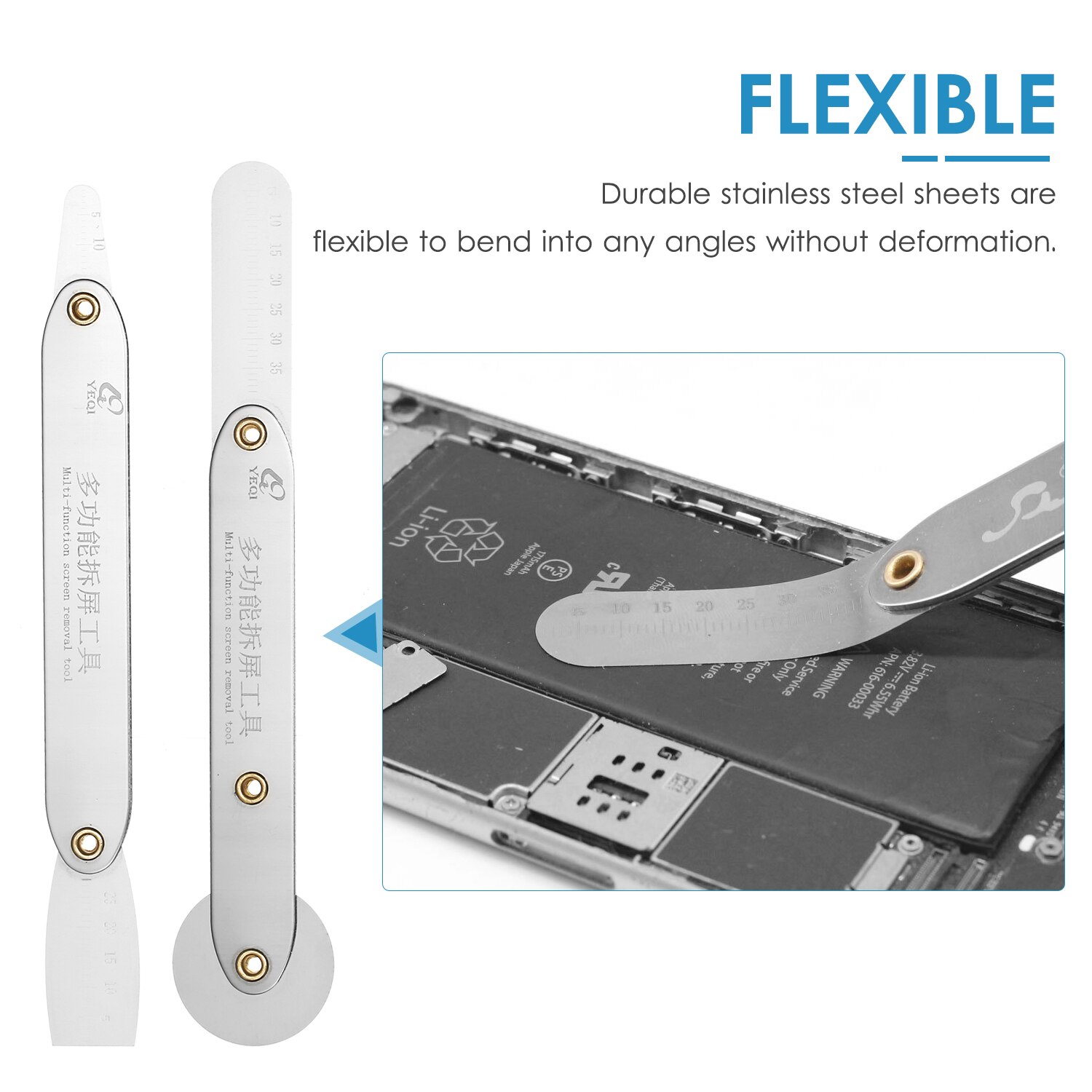 Electronics Screen Repair Tool Kit Thin & Flexible Opening Pry Tool Flat Spudger for Smartphone Tablets Laptops Fixes