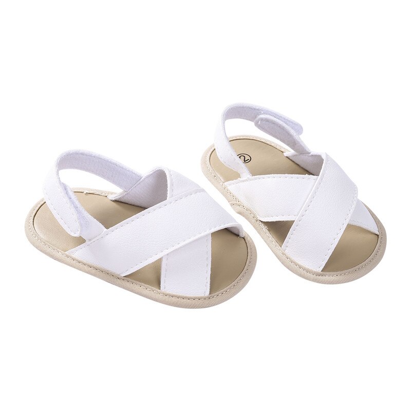 Baby Boys Roma Sandals Cross Hollow Out Soft Sole Summer Beach Shoes First Walkers: A / 7-12 Months