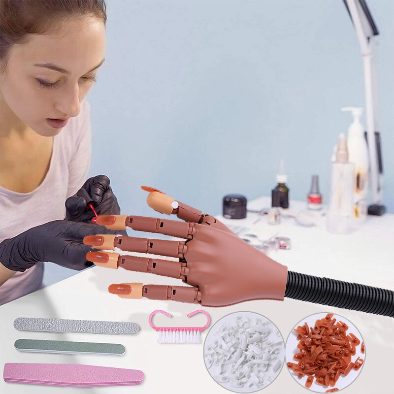 100 pçs dicas da arte do prego prática mão falso prego treinamento manicure ferramentas profissional dicas para manicure prática mão