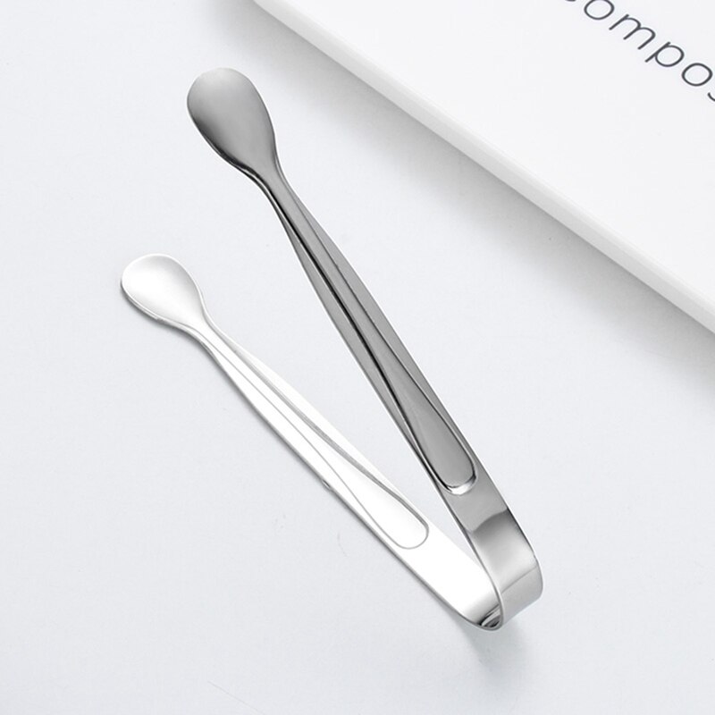 Gold Sugar Ice Cube Tongs Stainless Steel Ice Tongs Mini Metal Kitchen Food Serving Tongs Clip Tea Party Bar Kitchen Accessories: SV