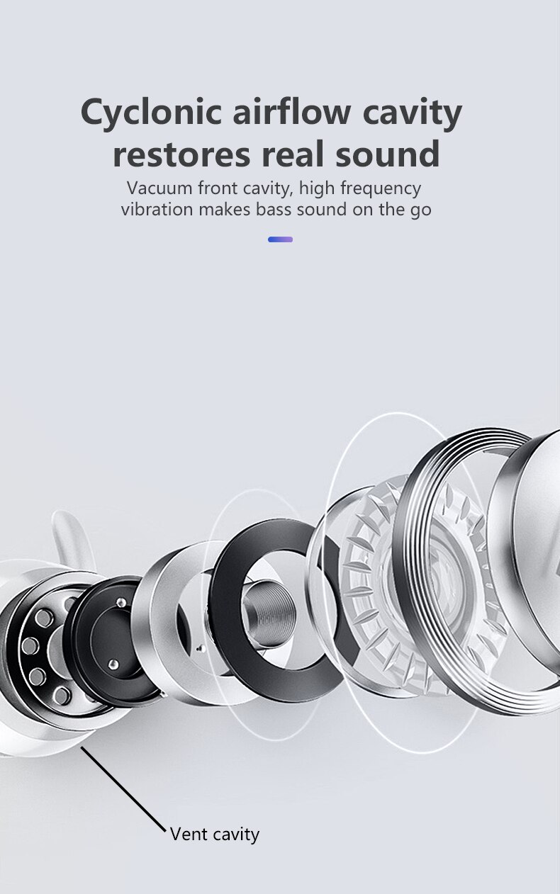 Fast Bluetooth Wireless Sports sweatproof Headphones Noise reduction bass wireless headphoneswith microphone