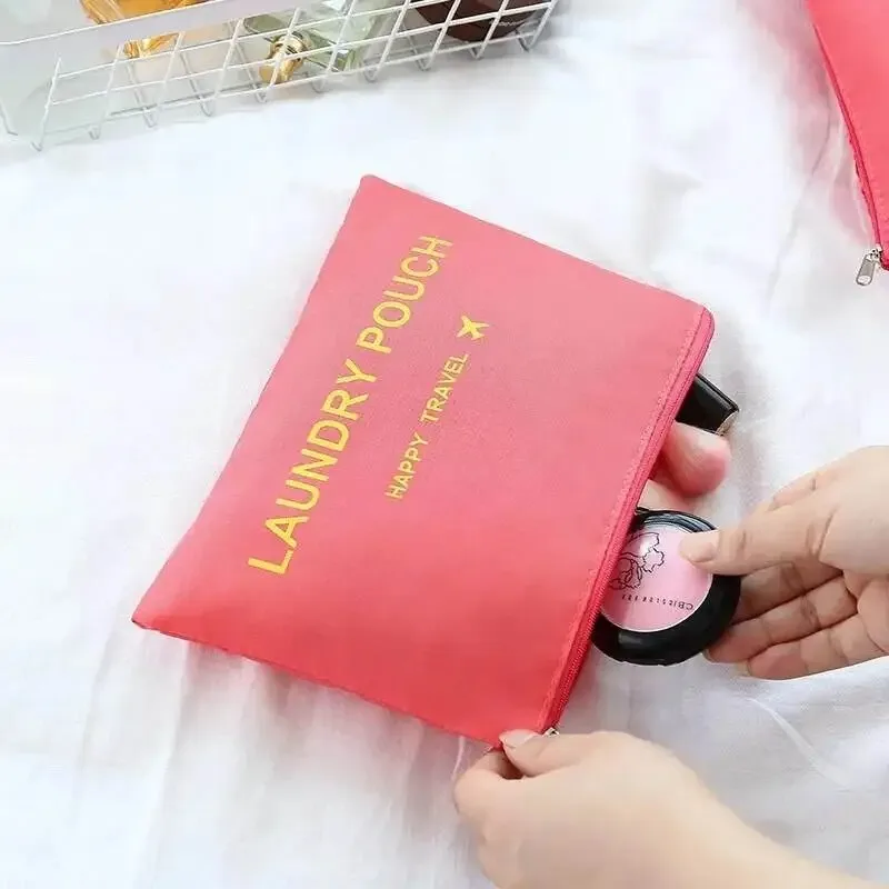 6Pcs Set Travel Organizer Storage Bags Suitcase Packing Cubes Set Cases Portable Luggage Clothes Shoe Tidy Pouch Folding
