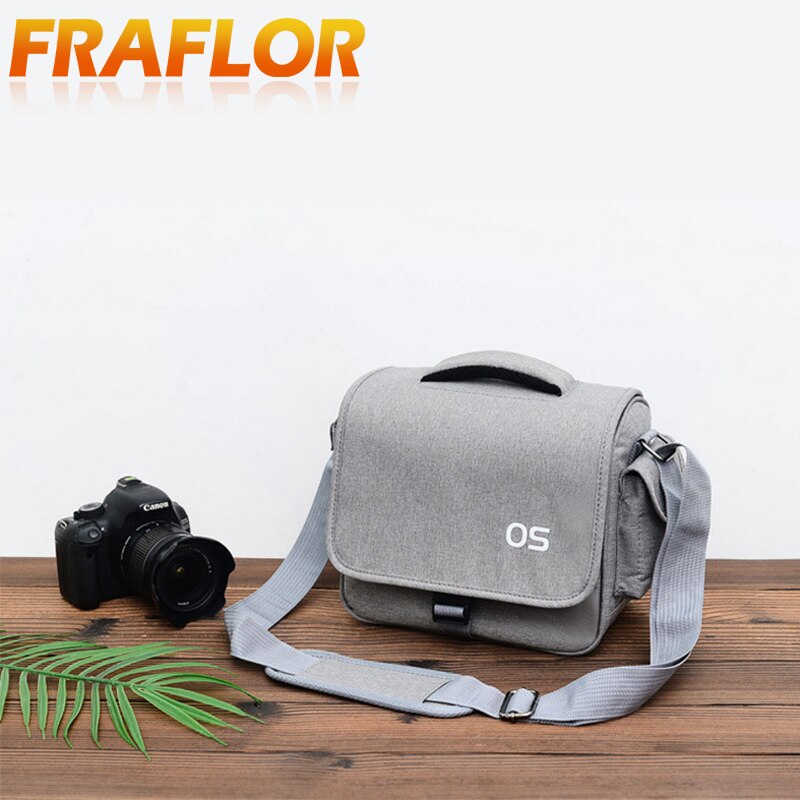 Dslr Camera Tas Mode Polyester Schoudertas Camera Case Voor Canon Nikon Lens Pouch Tas Waterdichte Fotografie Foto Tas