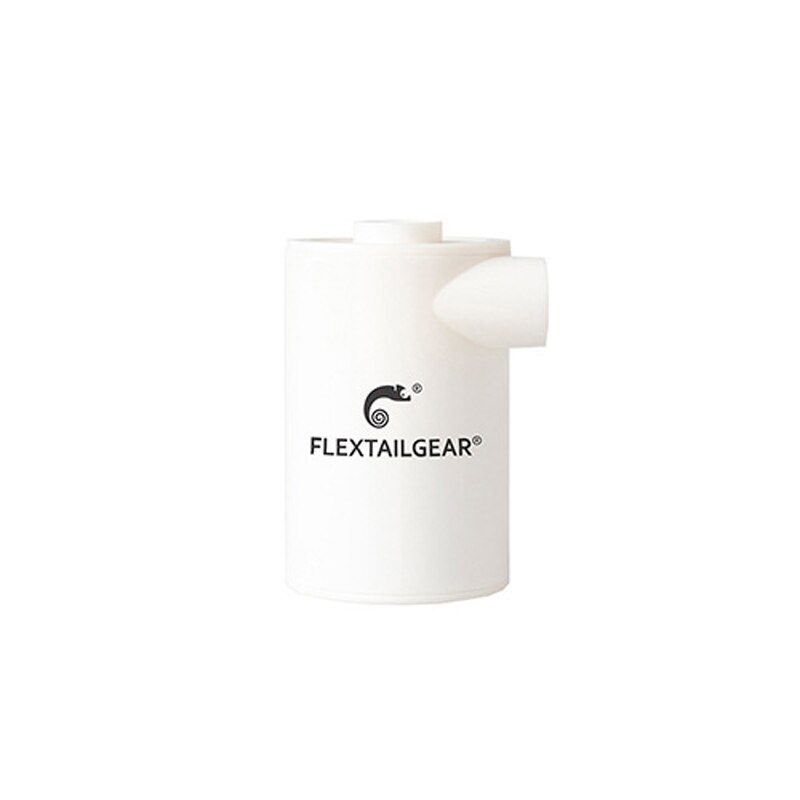 Flextailgear max pump ultralätt usb uppladdningsbar vattentät luftpump bärbar luftpump blåsa upp tömning för campingmadrass: Vit