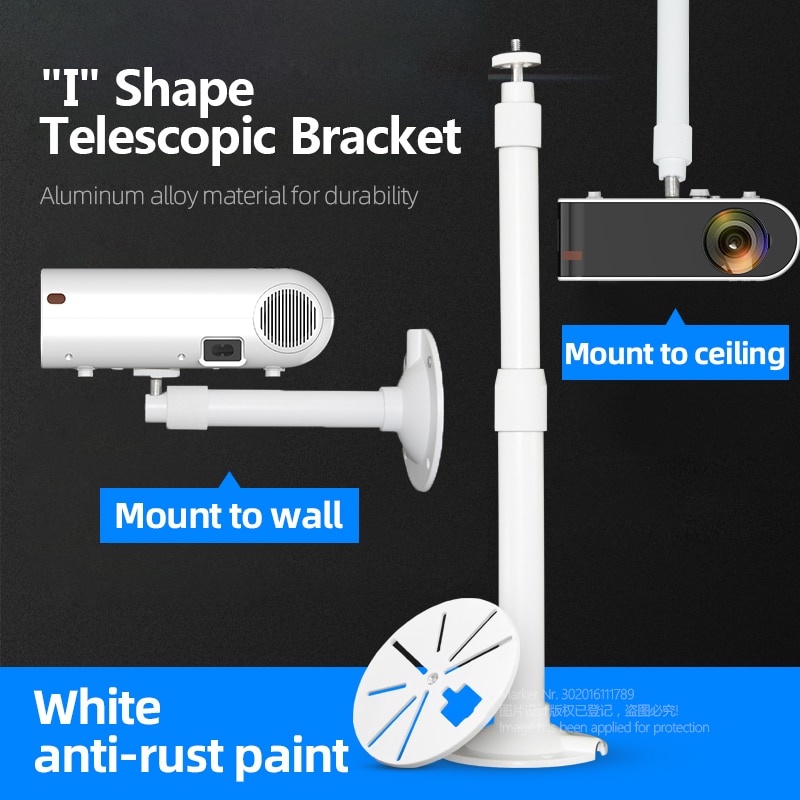 AUN adjustable projector ceiling bracket, optional length adjustment, for LED MINI Proyector W18/D60/C80. ZZ07