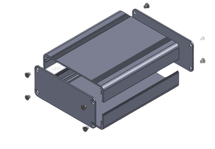 Aluminium Behuizing 88*38*110Mm Pcb Project Box Case Shell Aluminium Behuizing Voor Elektronica Behuizing Diy