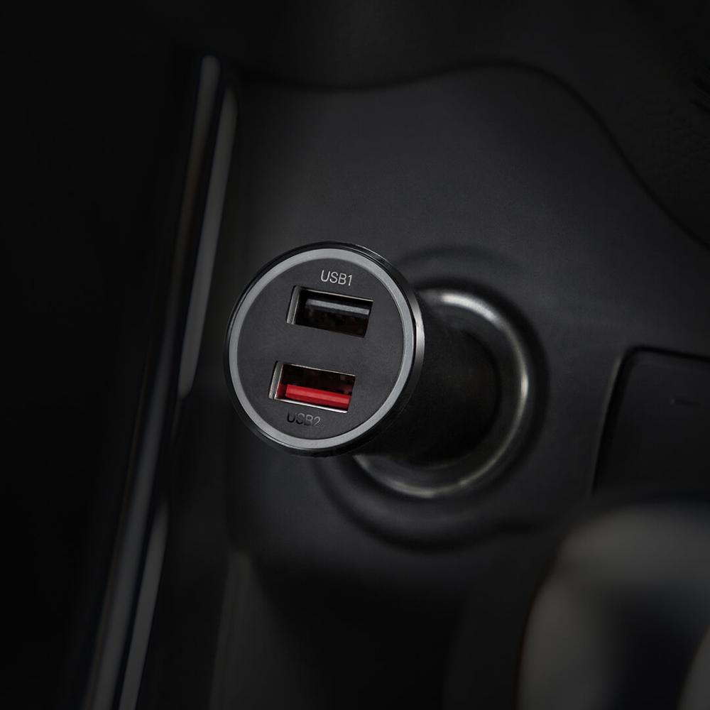 Originale Xiaomi Caricabatteria Da Auto 37W Max Per Mi 10 / 9 / K30 / K20 Pro / 9T (27W Max) 2 Porta USB Smart di Uscita Più di Sicurezza Protect