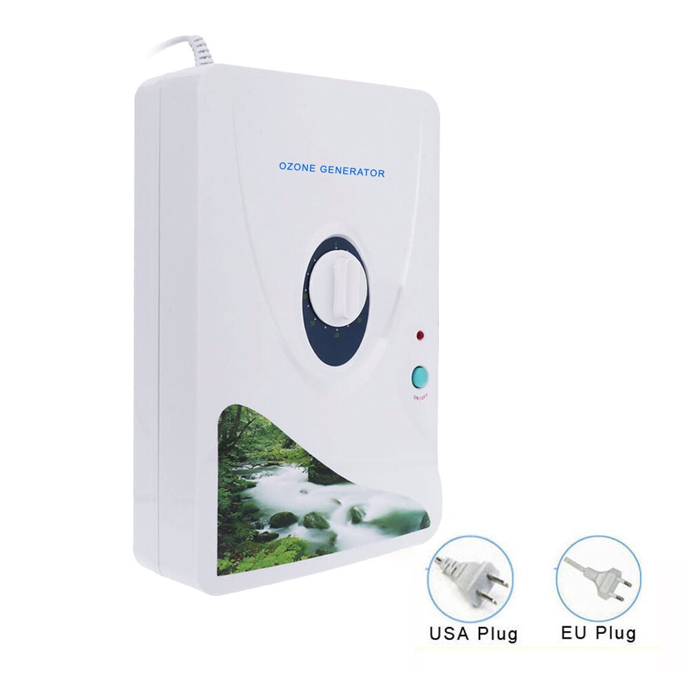 600mg/h Ozone Generator Ozonator O3 Timer Air Purifiers Purify Oil Vegetable Meat Air Water Portable Oxygen Concentrator
