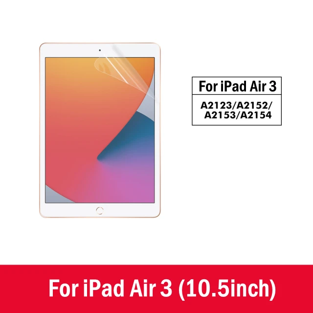 Papiergevoel Screenprotector Film Matte PET-schilderij Schrijven voor iPad Pro 11 12,9 inch Air 3 4 5 7e 8e 9e 10e Gen 9,7 10,2 10,9: Transparant