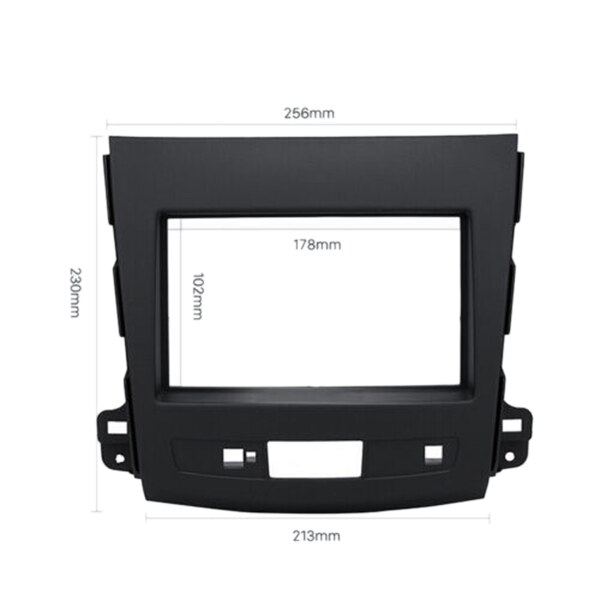 Kit de montaje de marco de Panel de Fascia de Radio estéreo de coche 2 Din para Mitsubishi Outlander