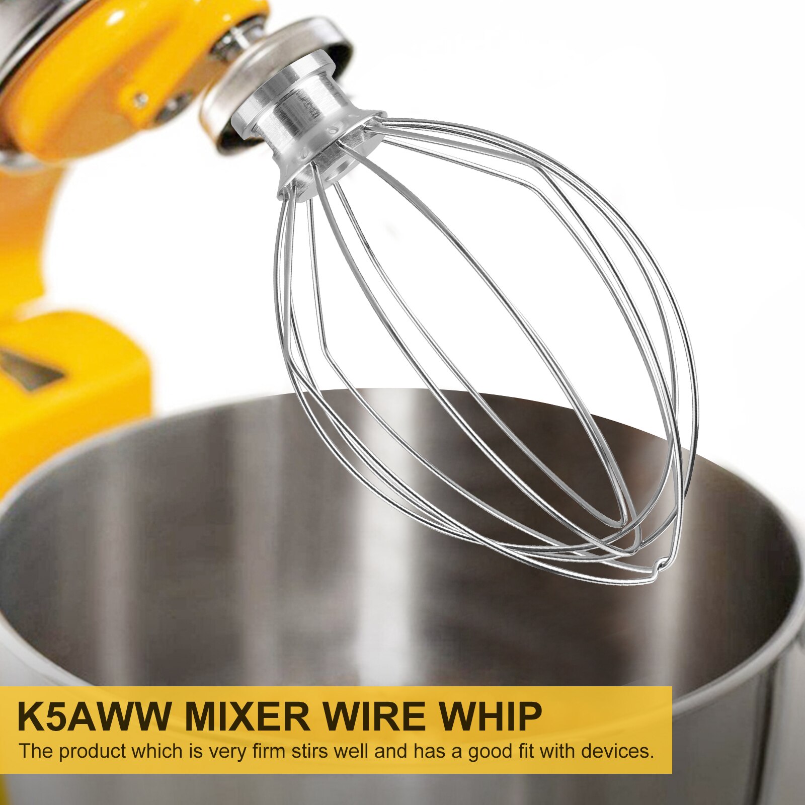 Replacement Wire Whip Is Mixing Head 6-Wire Whip Guarantee Stainless Steel 18.5x10.5cm K5AWW Mixer Wire Whip