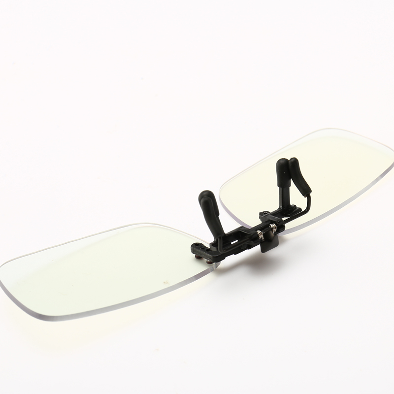 Gafas de protección para ordenador, lentes antifatiga con Clip y bloqueo de luz azul para juegos