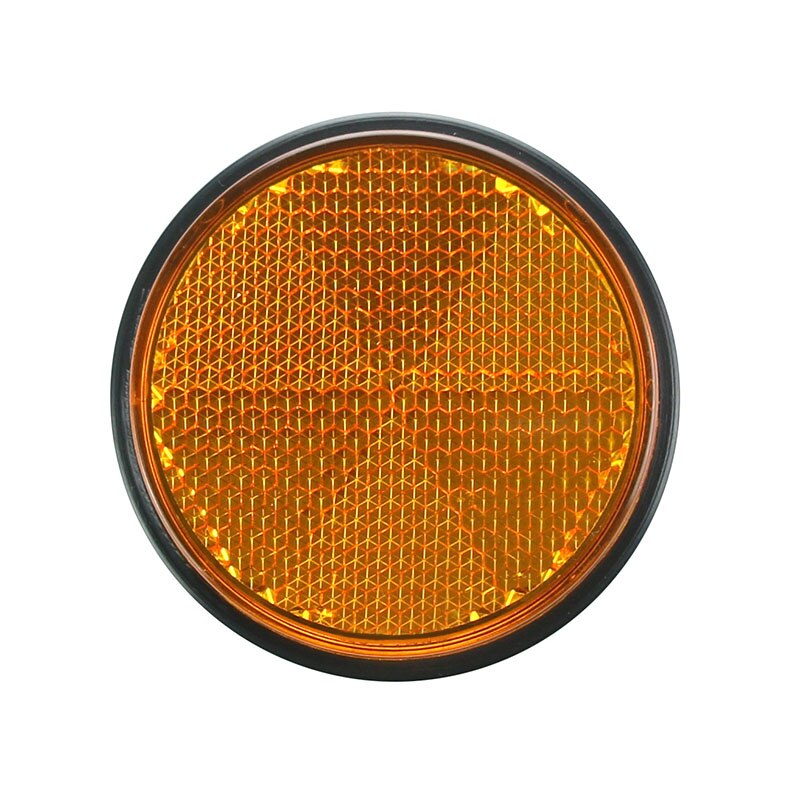 2x 2 '' 2 tuuman universaali moottoripyörä mönkijä skootteri lika polkupyörät pultti rekisterikilpi pyöreä heijastin punainen oranssi