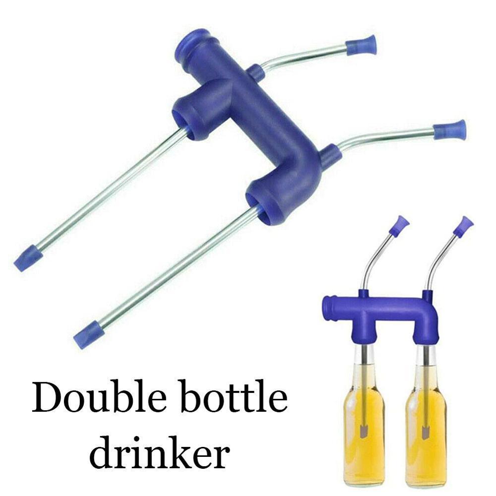 Double Beer Snorkel Beer Dispenser For College Parties Party Christmas Birthdays Year B6O5