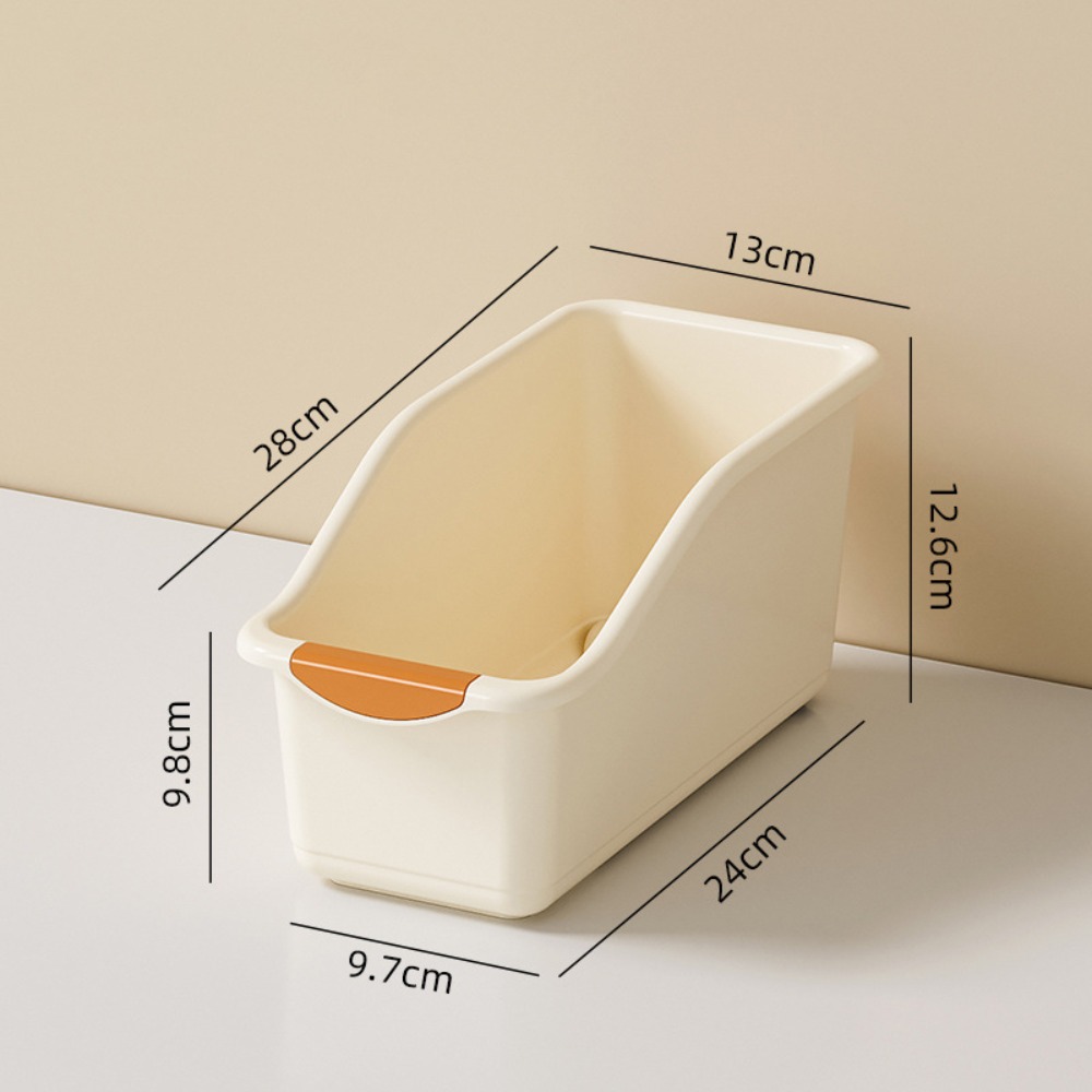 Plast oppbevaringsboks skuffstil multifunksjonell snacks krydderkurv med bunntrinse diverse sorteringskurv: Grønn