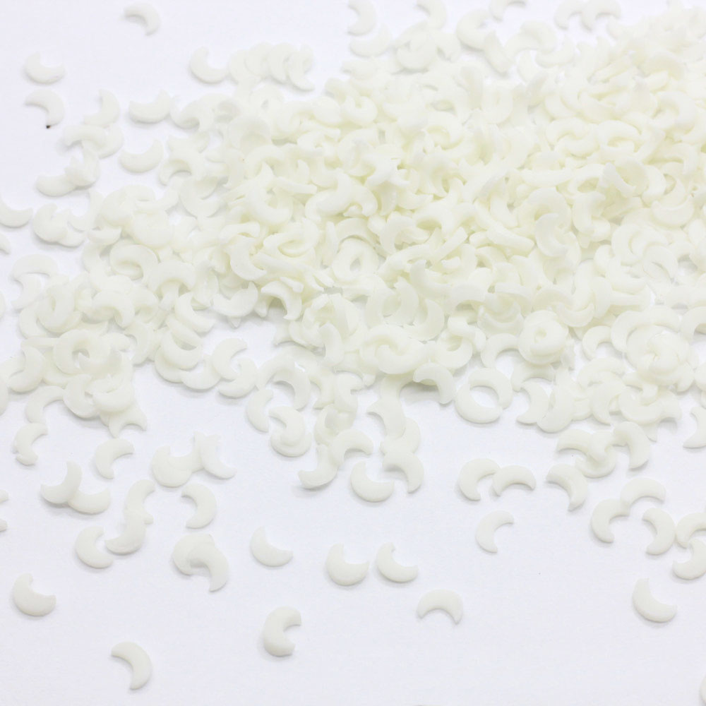 Arcilla polimérica para manualidades, lámina luminosa con forma de luna y estrella, para hacer álbumes de recortes, manualidades, manualidades, arte de uñas, Material de relleno de barro de cristal, 100g