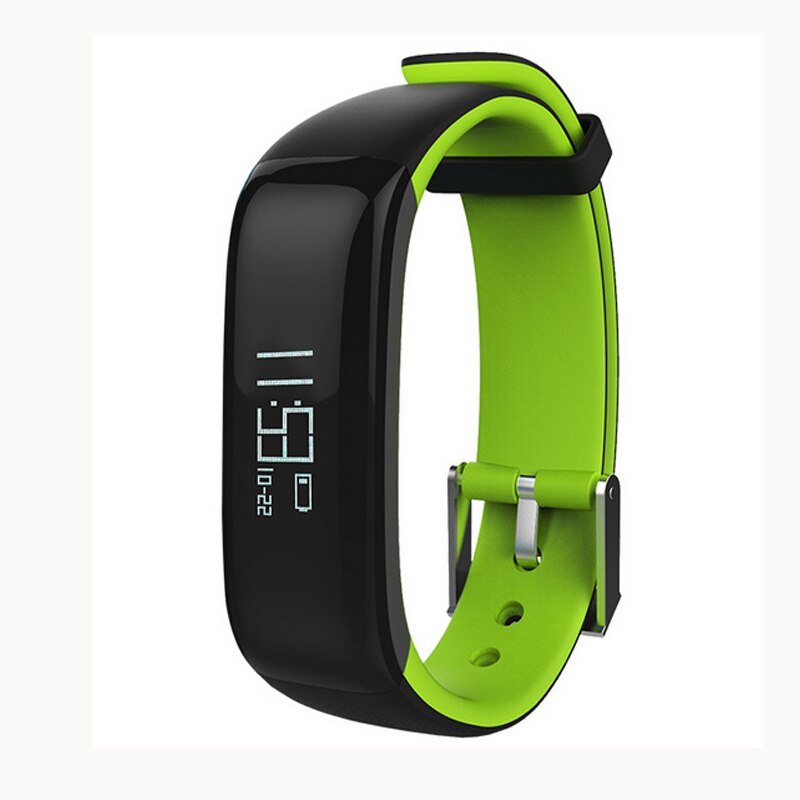 P1 Smartband Orologi Misuratore di Pressione Sanguigna Intelligente Braccialetto Bluetooth Heart Rate Monitor Intelligente Wristband Fitness per iOS Android Phone: green