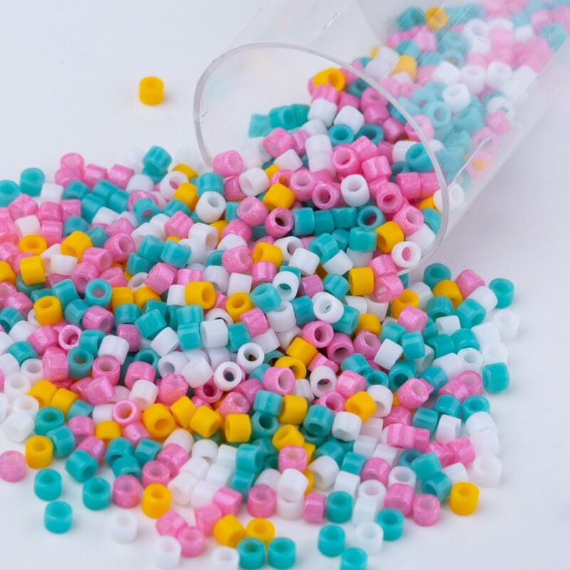 Soather miyuki 11/0 seedbeads delica glasperler japanske kvinder armbånd perle til håndværk festkjole laver 3g ca. 600 stk.: Dbmix 28