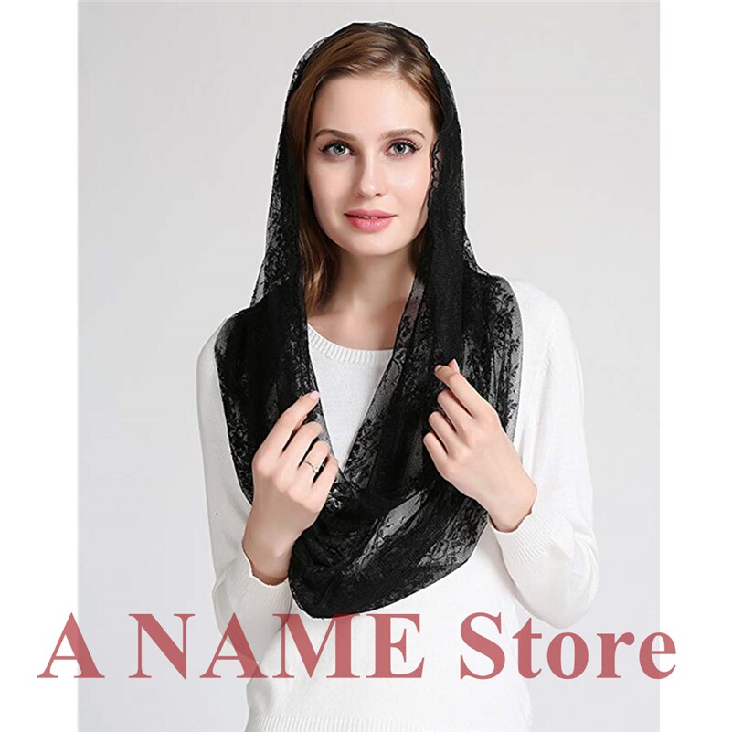 Zwarte beige kanten sluiers mantilla's voor kerk hoofdbedekking hoofddoek katholieke latijnse mis mantilla negra vela negra voile matille