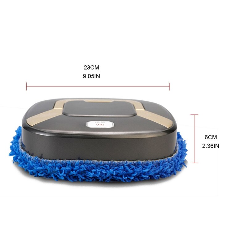 Intelligent Automatic Mopping Robot USB Charging Mute Vacuum Cleaner Dust Cleaning Sweeping Robot for Dry / Wet Floors Carpet