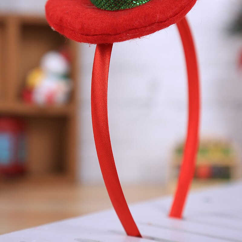 1 Pc Kerst Rode Top Hoed Hoofdbanden Creatieve Kerstman Hoed Hoofddeksels Jaar Kids Little Xmas Kerst Haar accessoires