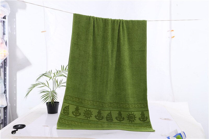 neue Schlecht Handtücher 100% Baumwolle gesicht handtuch Baumwolle Faser Natürliche Umweltfreundliche Bestickte Schlecht Handtuch Hand handtuch 140x70cm: Grün / 50x90cm