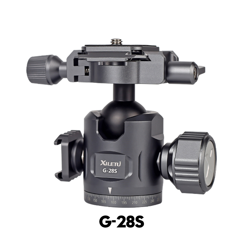 Xiletu  m5g mini bärbart lättviktigt resestativ bordsvideo ministativ med 360 graders kulled för kamera dslr: Silver-