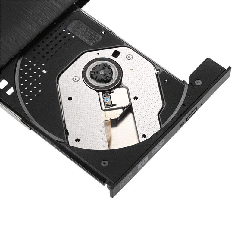 Lector de CD y DVD externo Unidad óptica USB 3,0 DVD-RW, reproductor de CD-RW, grabadora portátil delgada