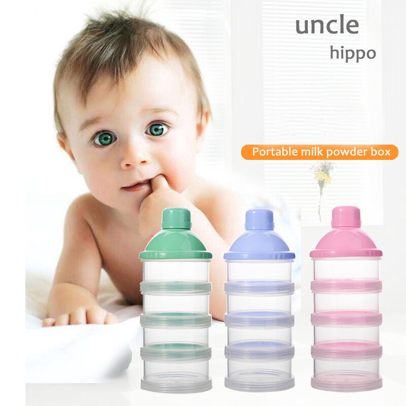 3 4 5 lags gittercelle bærbar mælkepulver formel dispenser madbeholder opbevaringsfoderkasse til babybørn
