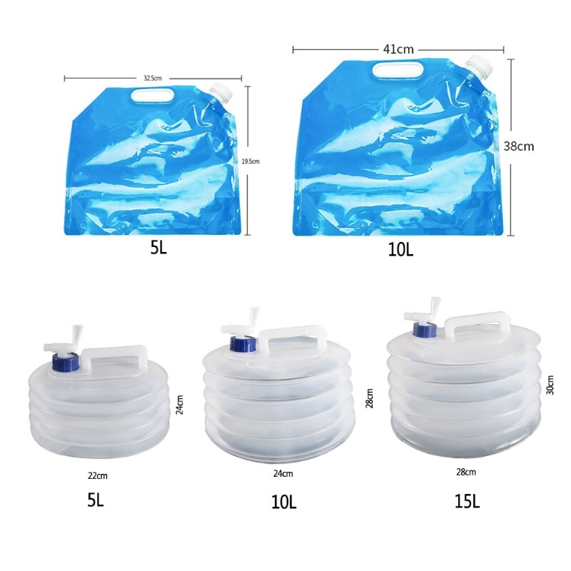 Car Foldable Bucket Outdoor Travel Portable Large Capacity Bucket With Tap