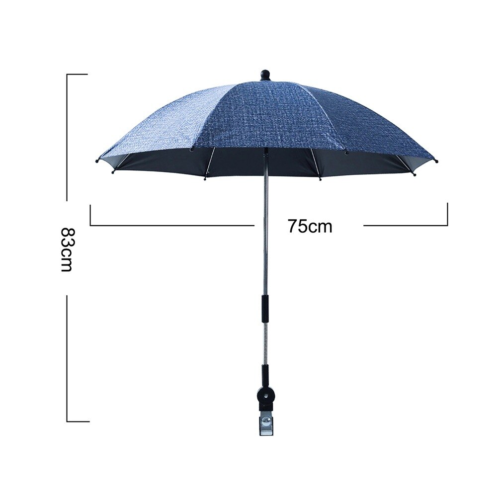 Baby Stroller Umbrella Adjustable Detachable Pram Baby Stroller Cover UV Rays Sun Parasol Umbrella Rain Protecter Outdoor Tools: 07
