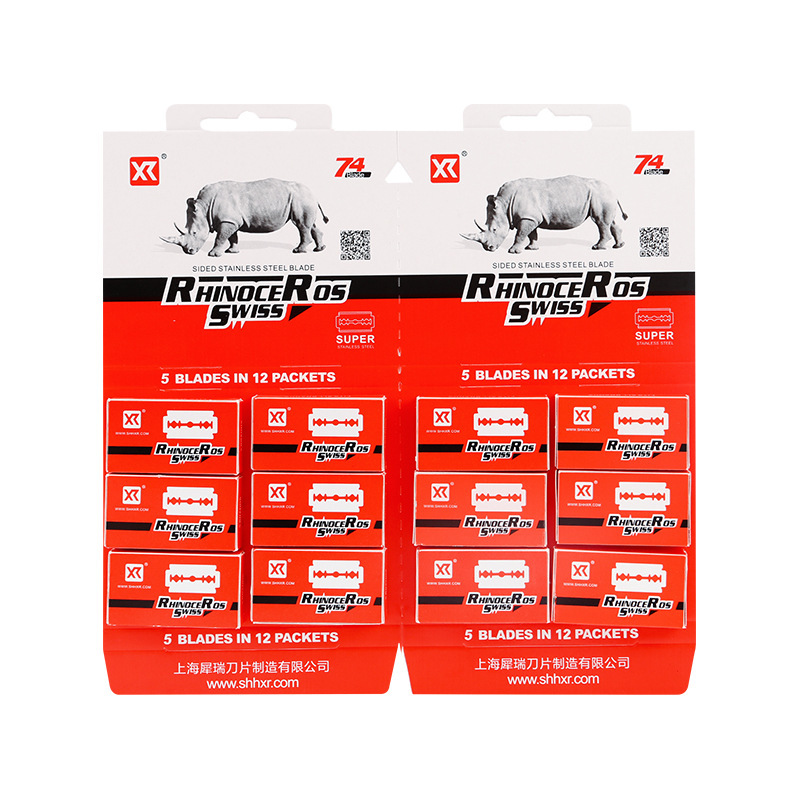 60pcs Men's Razor Blades Double Edge Shaving Blades Stainless Steel Shave Blades Manual Razor Blade Shaving Tool: Default Title