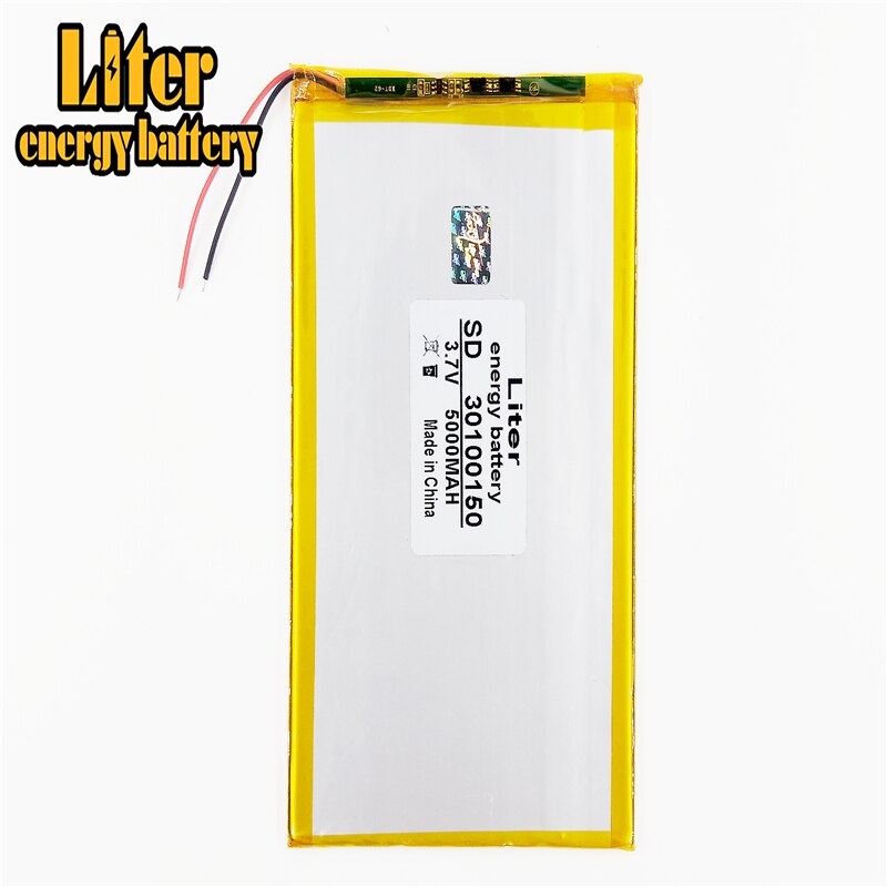 3.7V 30100150 5000 mah each tablet universal rechargeable lithium batteries