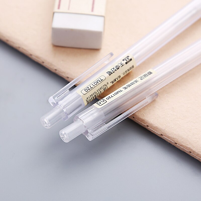 0.5/0.7mm 2B Plastic Mechanical Pencil Drawing writing Transparent Automatic Pencils Office school supplies propelling pencil