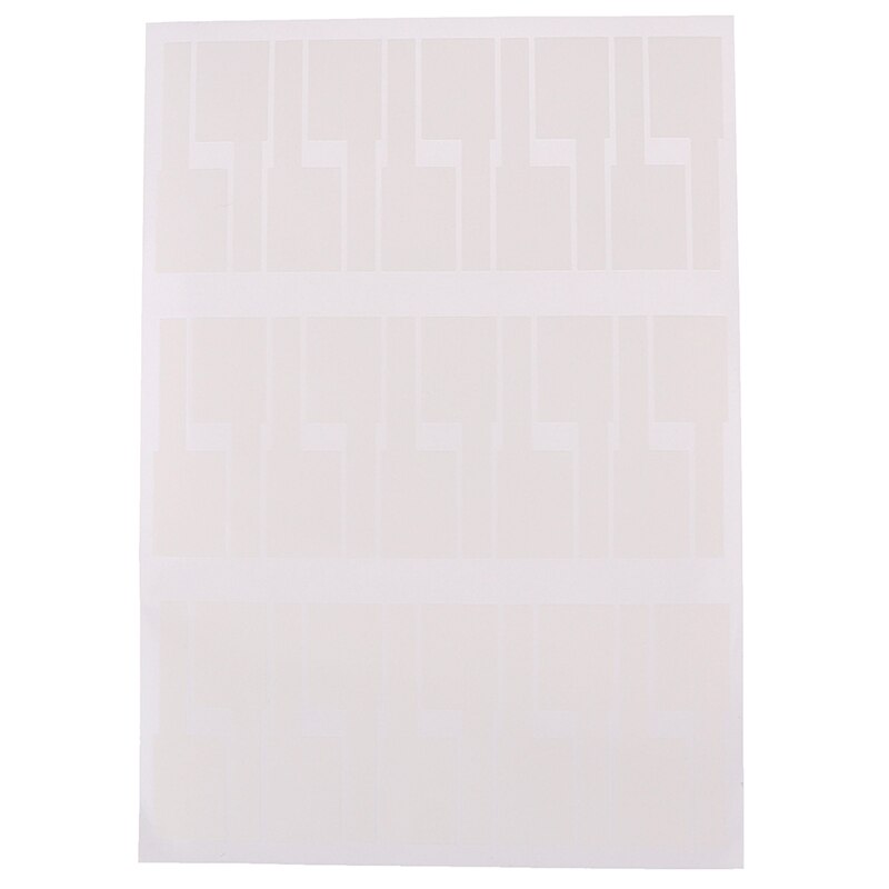 30 stuks/vel zelfklevende kabelstickers waterdichte identificatielabels labels organizers kleurrijke identificatielabels: Wit