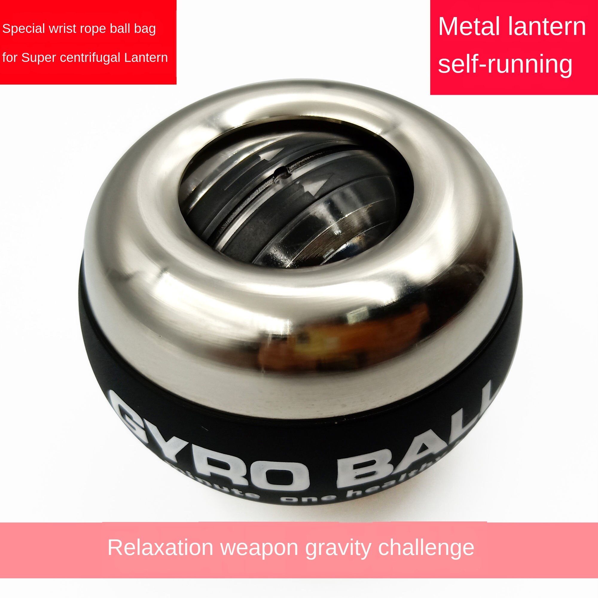 Boule de poignet pour hommes, 100 kg, poignée auto-agrippante, bras en métal 60, Spinner centrifuge muet, 200: Argent