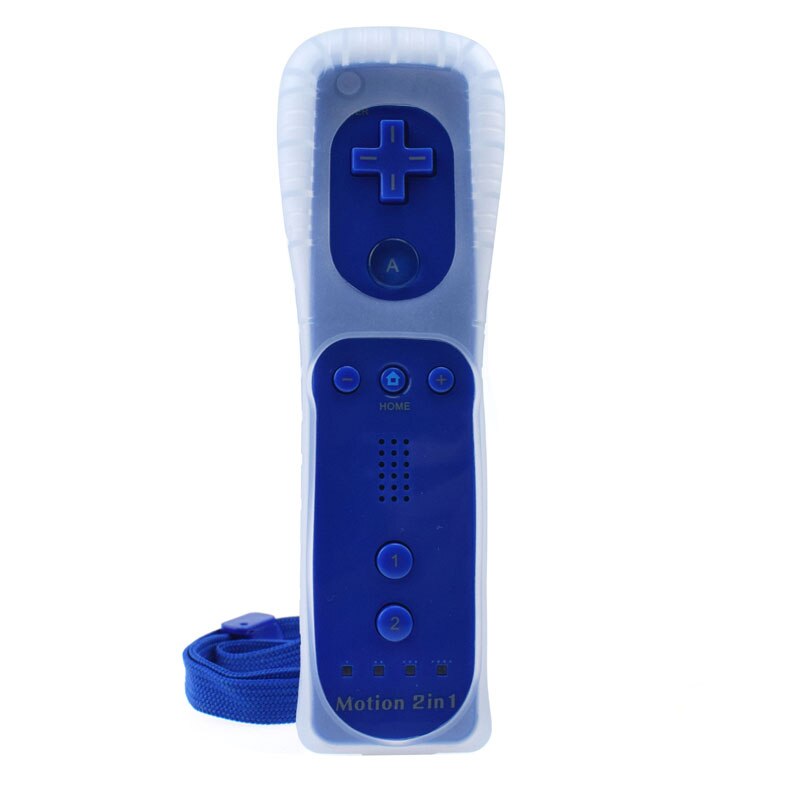 Nunchuk 2 en 1 con Motion Plus para Nintendo Wii, mando a distancia: dark blue Remote