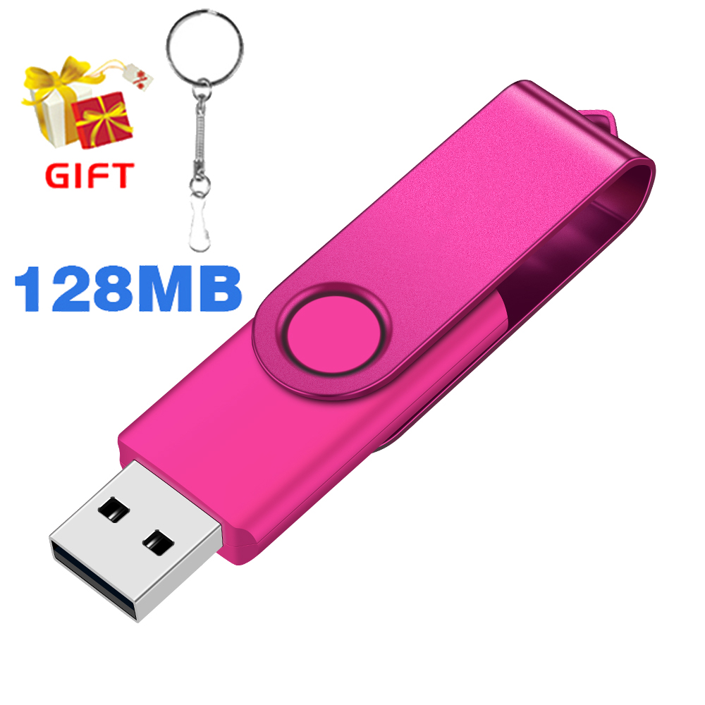 Kleine capaciteit 128 MB USB-flashdrive Pendrive Memory Stick 128 M Pen Drive Gb USB Stick: Roze