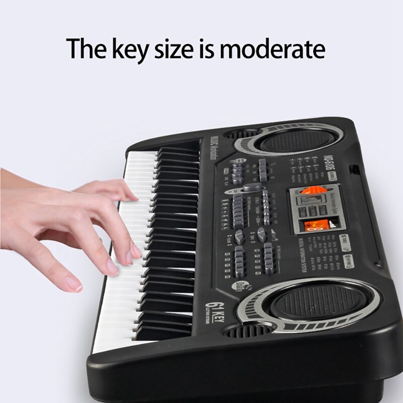 Kids Muziek Piano Toetsenbord 61 Toetsen Piano Keyboard Speelgoed Met Microfoon Piano Speelgoed Cadeau Voor Beginners Jongens Meisjes Leeftijden 3-12